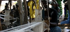 Cotton weavers in Senegal