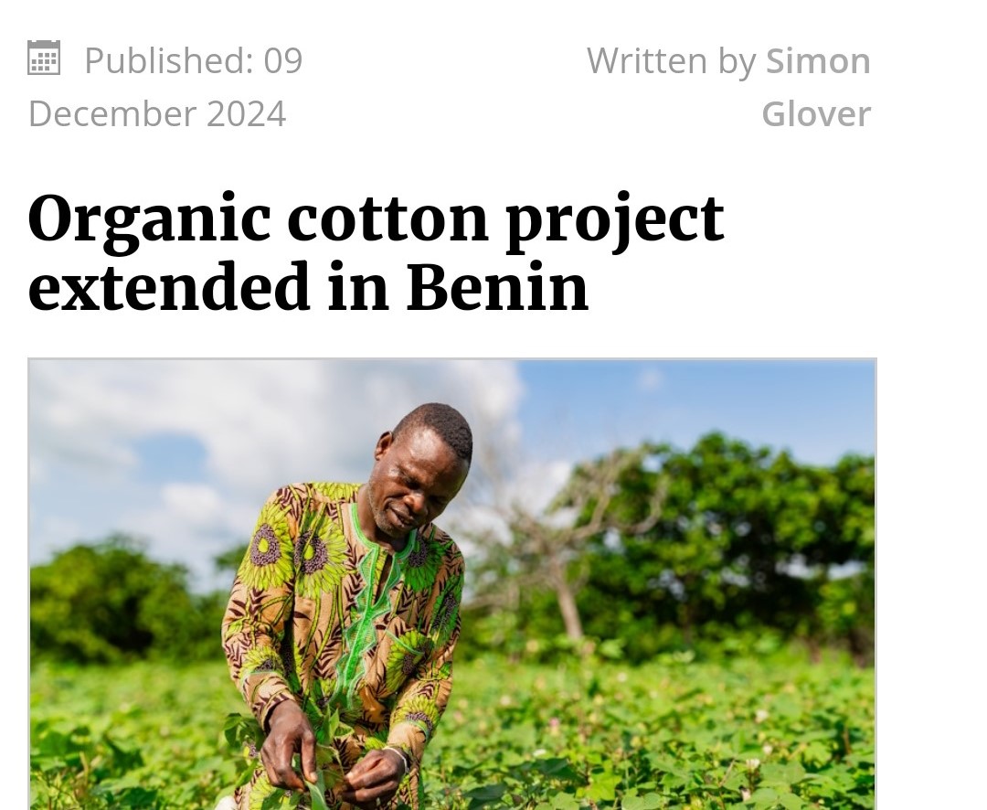 Organic cotton project extended in Benin