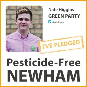 Nate Higgins has taken the pesticide-free pledge in Newham