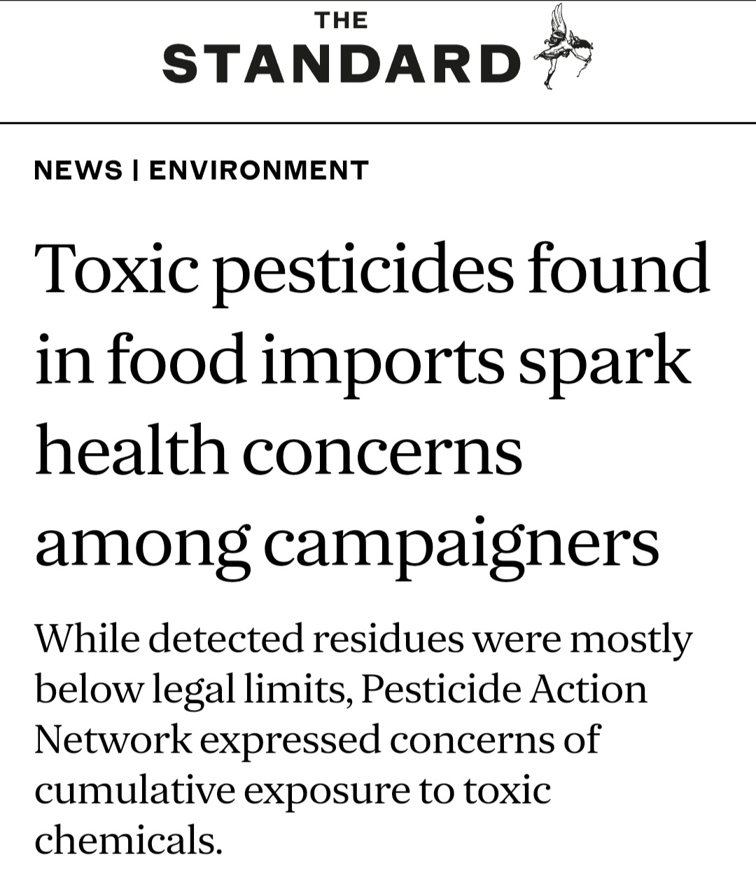 Toxic pesticides found in food imports spark health concerns among campaigners