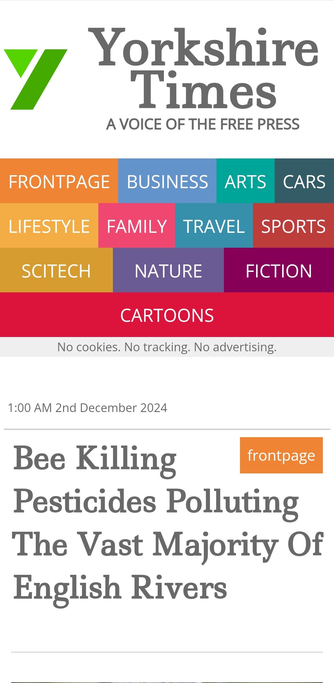 Bee Killing Pesticides Polluting The Vast Majority Of English Rivers